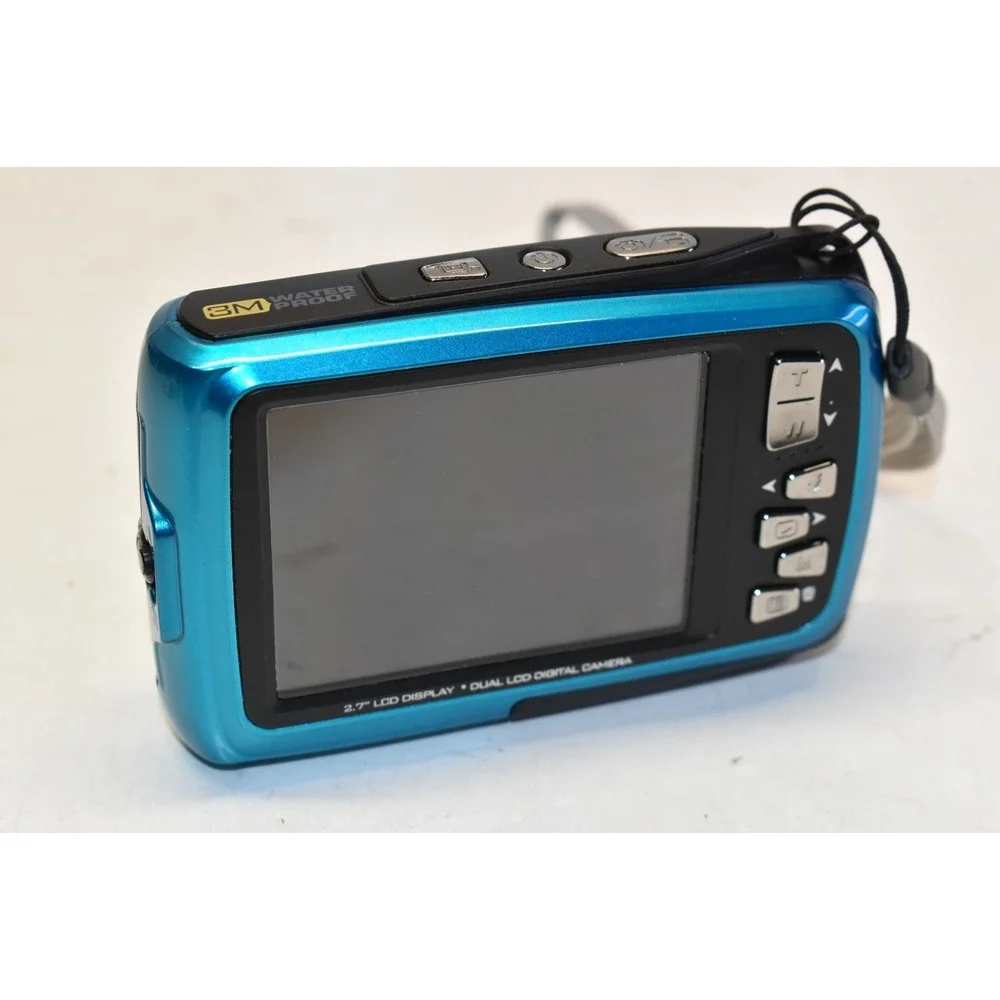 Polaroid iFO45 14 MP Digital Camera Blue Dual Screen/Waterproof w Box Manual